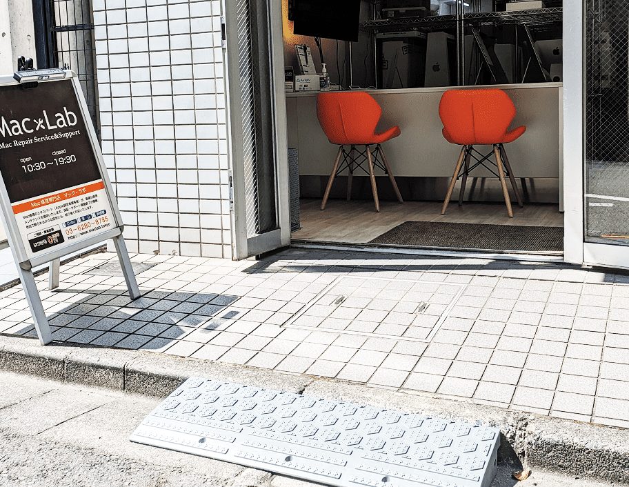 バリアフリーでお店の中へ