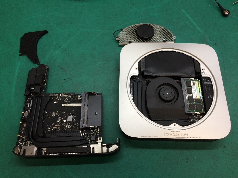 mac mini ロジックボード交換