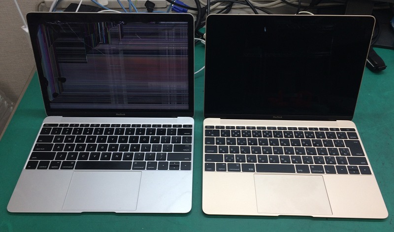 macbookpro2016ディスプレイ割れ