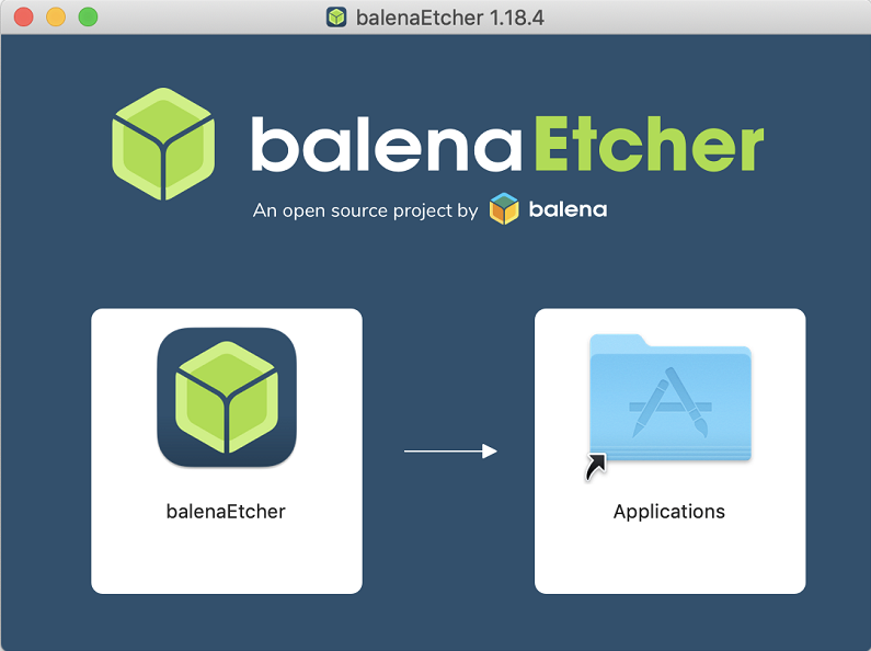 Etcher Mac版をインストール