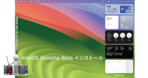 sonoma beta インストール
