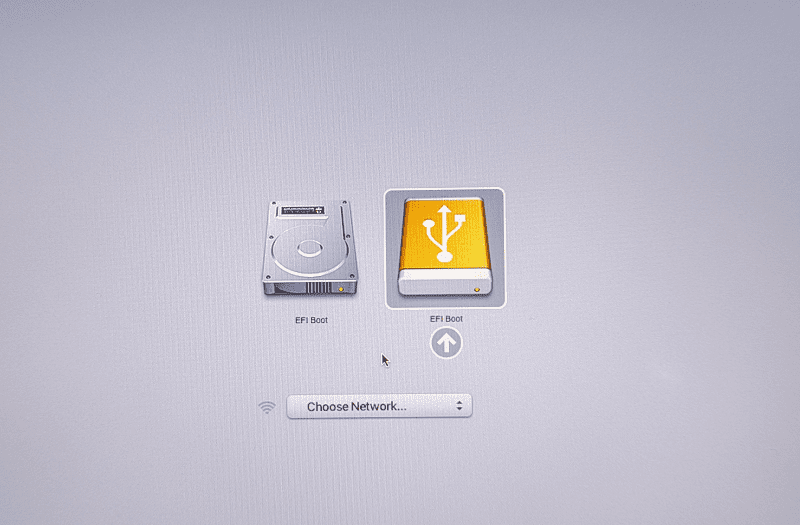USBから起動する