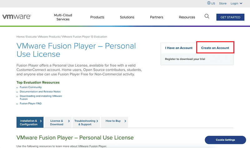 Create an Account
