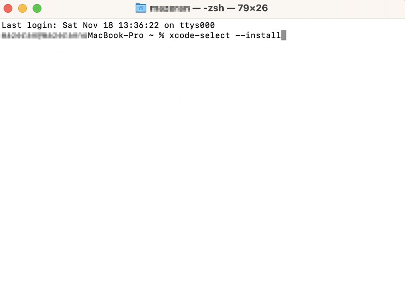 xCodeインストール