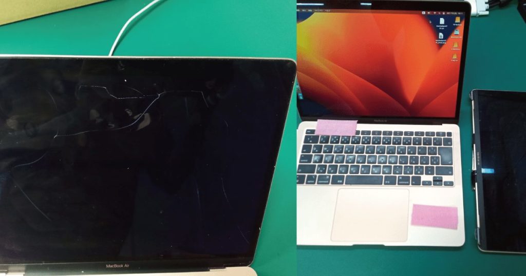MacBookAir13inch 2019ディスプレイ交換