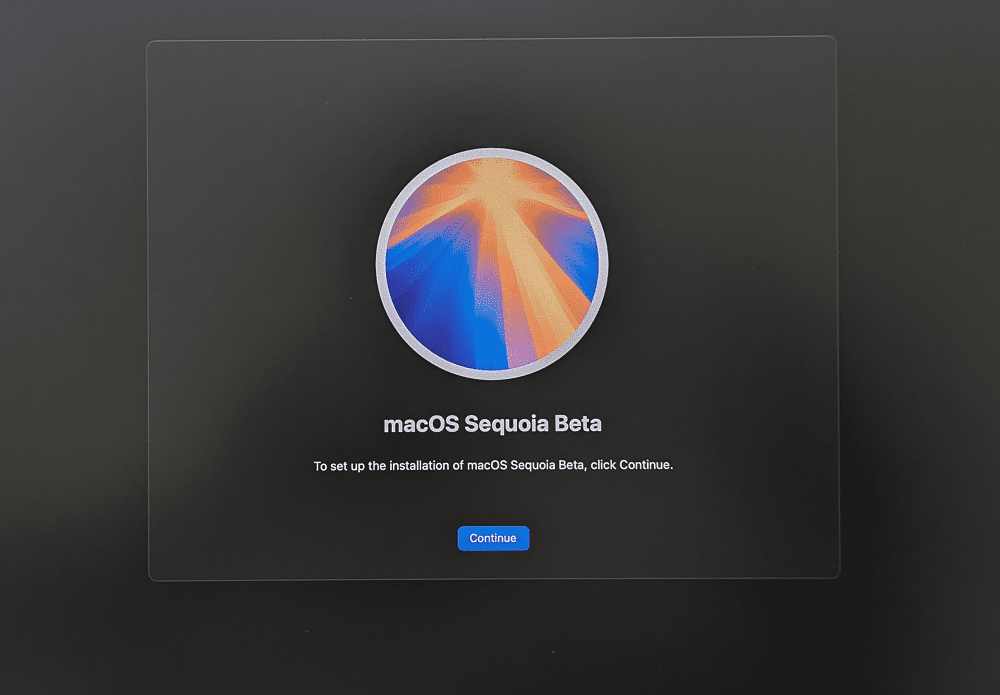 macOS Sequoia Beta インストール