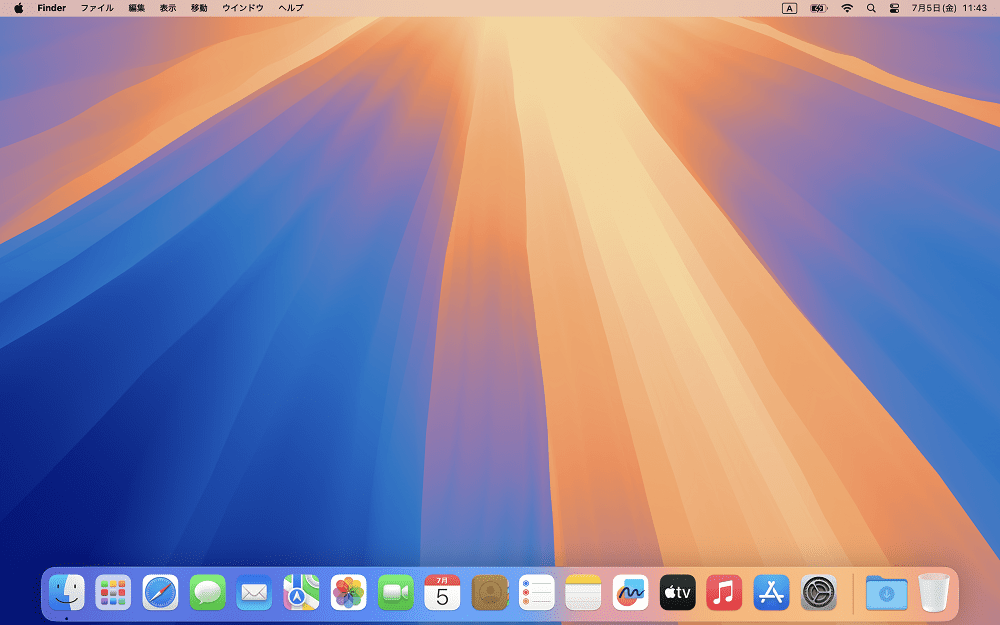 sequoia_betaデスクトップ