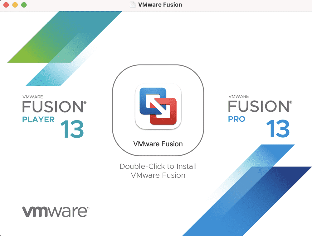 VMware Fusionをクリックしてインストール