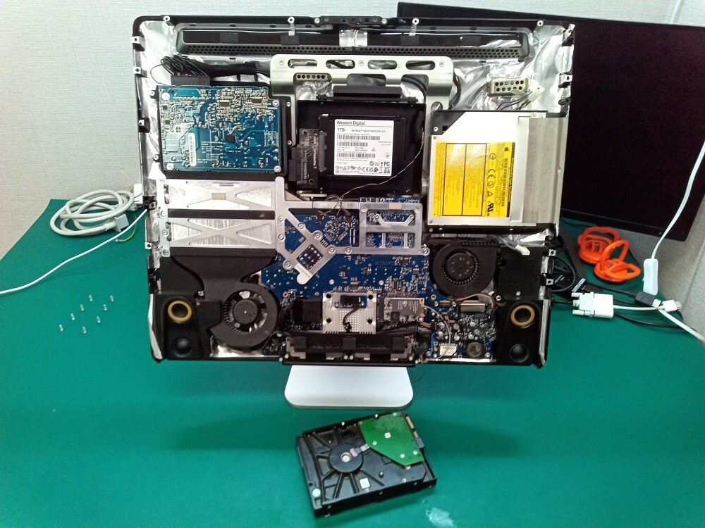 iMac 20inch SSD交換