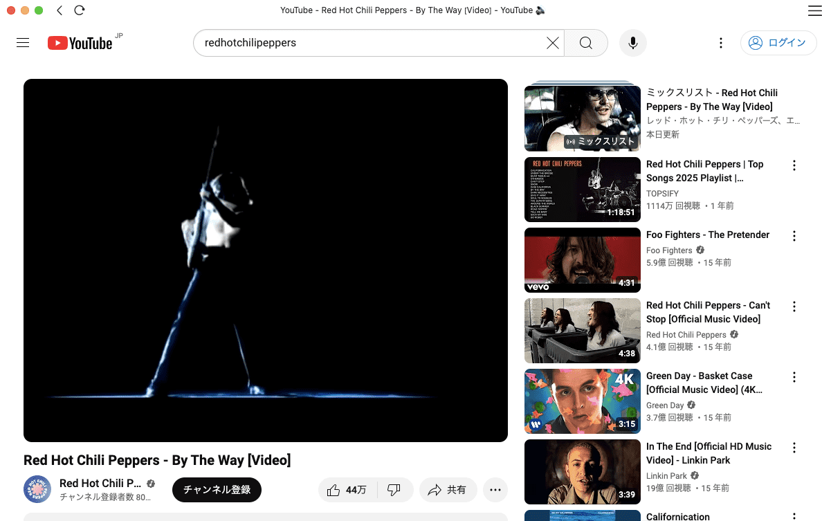 youtubeアプリ
