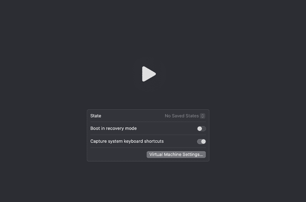 Virtual Machine Settings