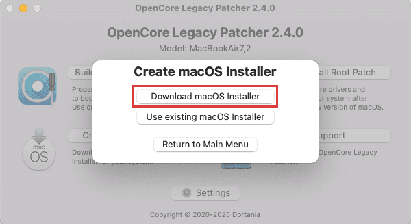 Download macOS Installer
