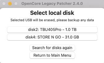 Select local disk