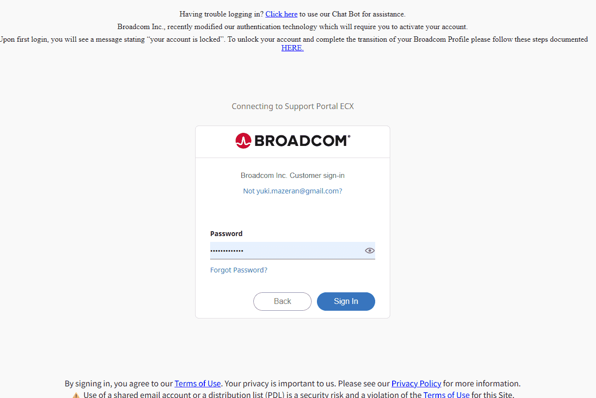 パスワードを入力