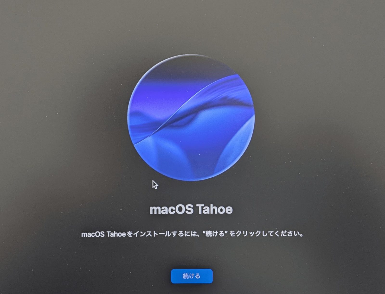 起動確認