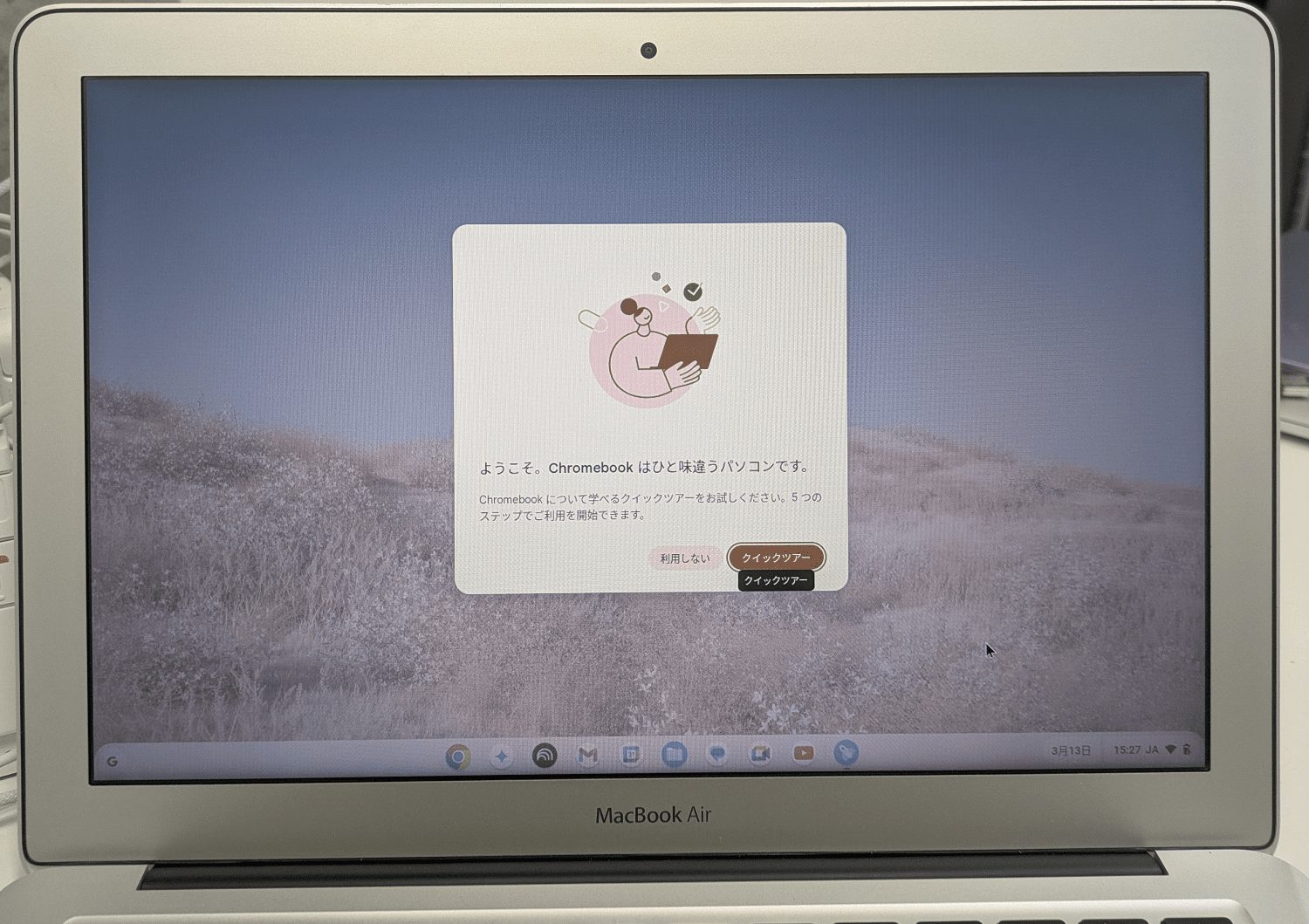ChrromeOS Flexが起動