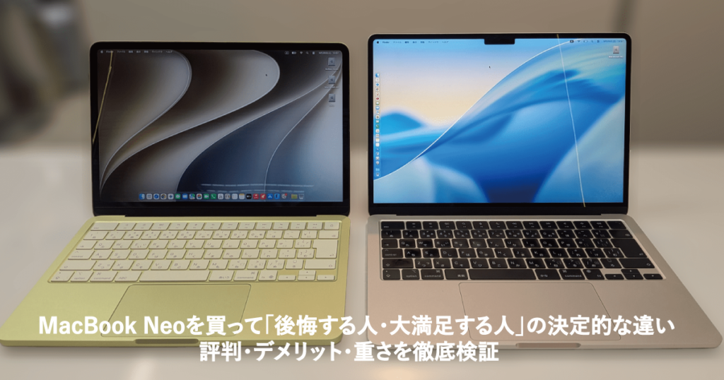 【社内機導入レポ】MacBook Neoを買って「後悔する人・大満足する人」の決定的な違い｜評判・デメリット・重さを徹底検証