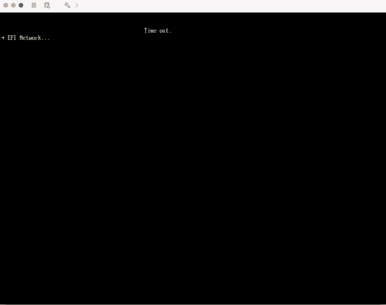 セットアップ完了後に画面が真っ暗(ブラックアウト)になった状態】